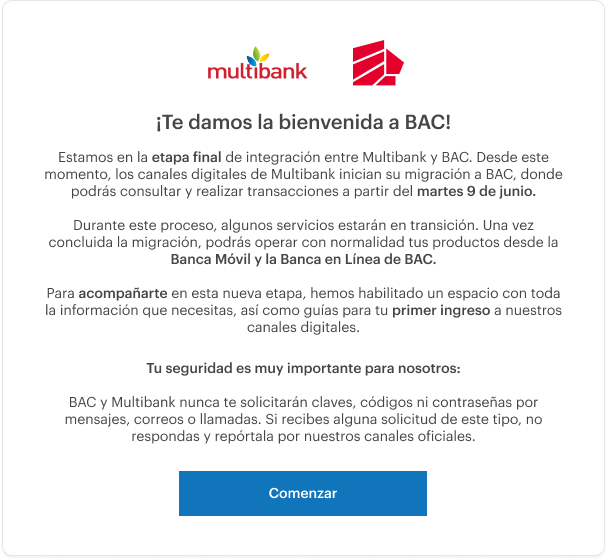 Bienvenido a BAC